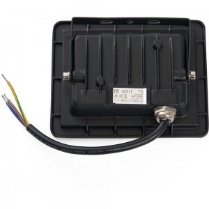 Светодиодный прожектор SAFFIT SFL90-30 2835SMD, 30W 4000K AC220V/50Hz IP65, черный в компактном корпусе 55076