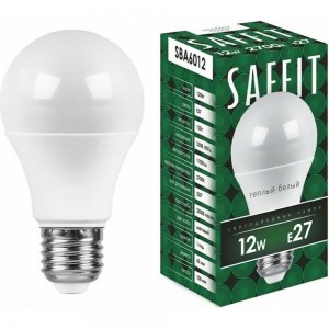 Светодиодная лампа SAFFIT 12W 230V E27 2700K, SBA6012 55007