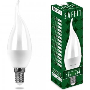 Светодиодная лампа SAFFIT SBC3711 Свеча на ветру E14 11W 6400K 55174