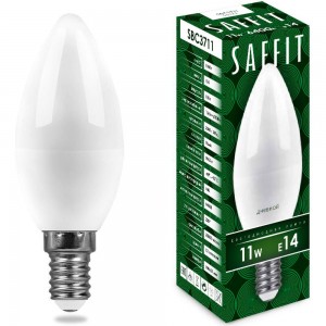 Светодиодная лампа SAFFIT SBC3711 Свеча E14 11W 6400K 55171