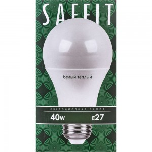 Светодиодная лампа SAFFIT SBA8040 Шар E27 40W 2700K, 55200