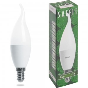 Светодиодная лампа SAFFIT SBC3715 Свеча на ветру E14 15W 4000K 55205