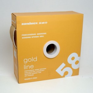 Материал шлифовальный на бумажной основе с поролоном 58 Gold ALO (200 листов; 115х125 мм; P400; рулон) SANDWOX 58.11.25.400
