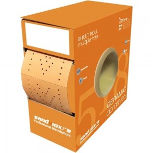 Рулон шлифовальный на бумажной основе 518 Orange Ceramic (70 мм, 12 м, Р320, 1 рулон) SANDWOX 518.070.320