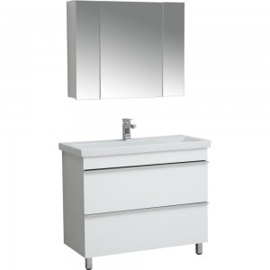 Подвесной зеркальный шкаф Sanstar 90, универсальный 40.1-2.4.1.