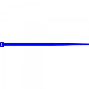 Стяжки SapiSelco металлодетектируемые, самозатухающие, синего цвета, 7.5x360 мм, полиамид 6.6, уп. 100 шт. DET.11.2134R