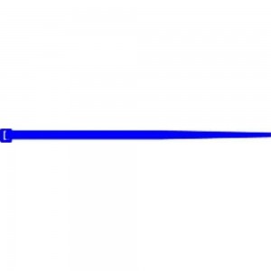 Стяжки SapiSelco металлодетектируемые, самозатухающие, синего цвета, 4.5x200 мм, полиамид 6.6, уп. 100 шт. DET.11.2123R
