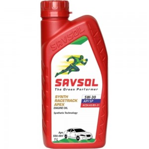 Моторное масло SAVSOL SSR APEX синтетическое, 5W-30, ACEA А5/В5-21, API SL/CF, 1 л SRA-001