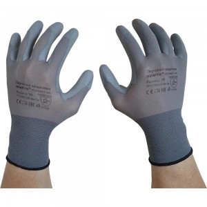 Перчатки для защиты от ОПЗ SCAFFA PU1850T-GR размер 9 00-00011905
