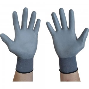 Перчатки для защиты от ОПЗ SCAFFA PU1850T-GR размер 9 00-00011905