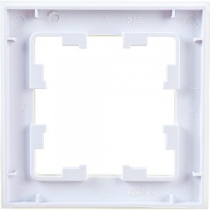 1-местная рамка Schneider Electric AtlasDesign NATURE стекло белый ATN320101