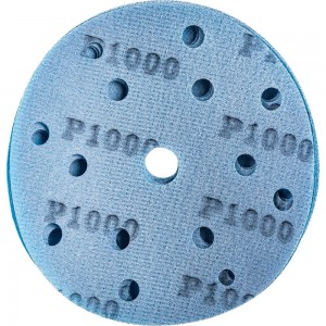 Абразивный диск d 150 мм ЗЕЛЕНЫЙ 15 отв P1000 набор 10 шт Schtaer FILM FScG1000