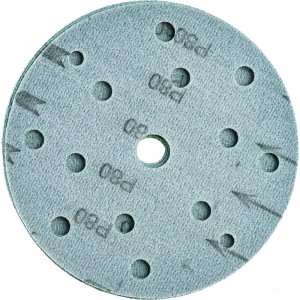 Абразивный диск d 150 мм ЗЕЛЕНЫЙ 15 отв P0080 набор 10 шт Schtaer FILM FScG80