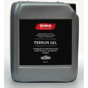 Очиститель дисков и кузова SHIMA DETAILER FERRUM GEL pH-нейтральный, cherry, 5 л 4634444150944 CHERRY