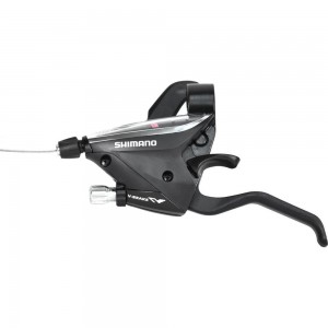 Шифтер/ручка тормоза Shimano ST-EF65-L 3sp, левая, 3-передачи, трос 1750мм, черный HQ-0013893