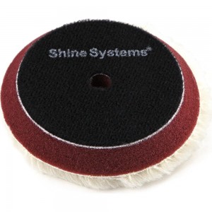 Круг полировальный из стриженого меха Stripy Wool Pad 75 мм Shine systems SS543