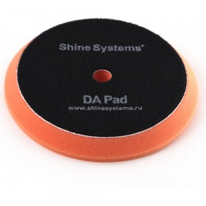 Полировальный круг мягкий DA Foam Pad Orange 130 мм, оранжевый Shine systems SS558
