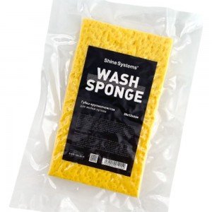 Губка крупноячеистая для мойки кузова Shine systems Wash Sponge 20х12х6 см SS819