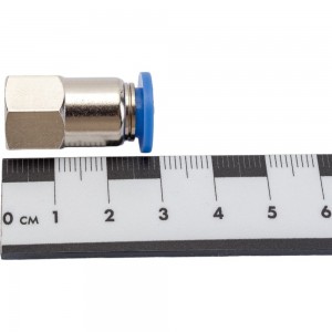 Фитинг цанговый прямой с внутренней резьбой 1/8F для трубки диаметром 8 мм SHPI PCF 08-R01