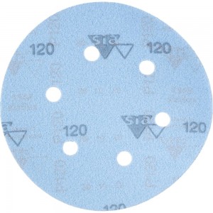 Круг шлифовальный на липучке siaflex 1948 (5+1 шт; 150 мм; 6 отверстий; P120) sia Abrasives sf6-150-6-120