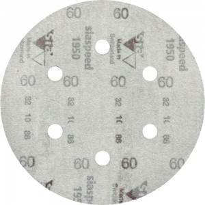 Круг шлифовальный на липучке siaspeed 1950 (5+1 шт; 150 мм; 6 отверстий; P60) sia Abrasives ss6-150-6-060
