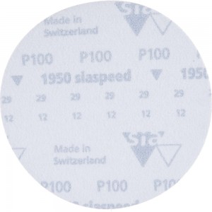 Круг шлифовальный на липучке siaspeed 1950 (5+1 шт; 125 мм; без отверстий; P100) sia Abrasives ss6-125-0-100