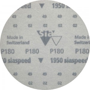 Круг шлифовальный на липучке siaspeed 1950 (5+1 шт; 125 мм; без отверстий; P180) sia Abrasives ss6-125-0-180