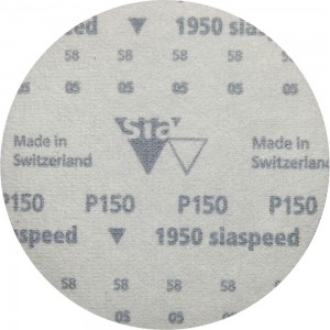 Круг шлифовальный на липучке siaspeed 1950 (5+1 шт; 125 мм; без отверстий; P150) sia Abrasives ss6-125-0-150