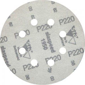 Круг шлифовальный на липучке siaspeed 1950 (5+1 шт; 125 мм; 8 отверстий; P220) sia Abrasives ss6-125-8-220