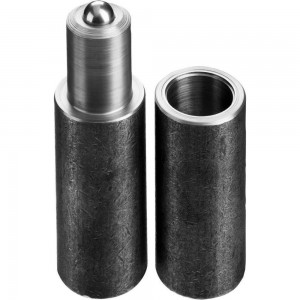 Галтованная петля для металлических дверей СИБИН цилиндрической формы с впрессованным шариком 28x120мм 37617-120-28