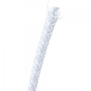 Вязаный полипропиленовый шнур с сердечником, белый, длина 20м, диаметр 5мм СИБИН 50255