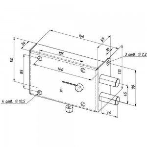 Накладной замок Siblock ЗГС-4 4 кл. 480