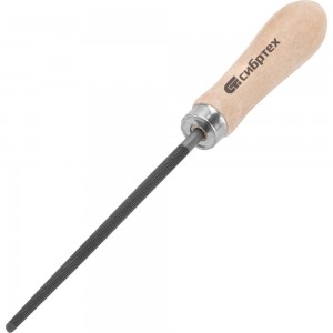 Круглый напильник 150 мм СИБРТЕХ деревянная ручка 16123