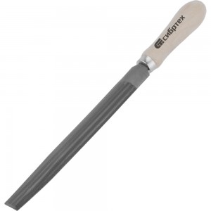 Полукруглый напильник 200 мм СИБРТЕХ деревянная ручка 16326