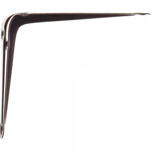 Угловой кронштейн с ребром СИБРТЕХ 100х125 мм коричневый 94022