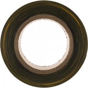Сигнальная лента СИБРТЕХ, 50 мм х 200 м, черно-желтая 89033