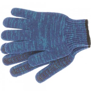 Трикотажные усиленные перчатки СИБРТЕХ гелевое ПВХ-покрытие 68183