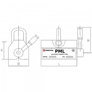 Магнитный захват Сибталь модель PML 1Т 080 0001 1000