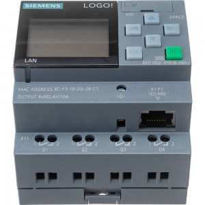 Логический модуль с дисплеем Siemens LOGO! 24RCE, питание 24 В реле, 8 DI4 DQ 6ED10521HB080BA1 6ED1052-1HB08-0BA1