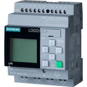 Микроконтроллер Siemens LOGO! 230RCE, 115В-230В, 8DI 4DO, с дисплеем 6ED10521FB080BA1