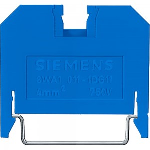 Клемма Siemens термопластиковая, синяя 8WA1011-1BG11