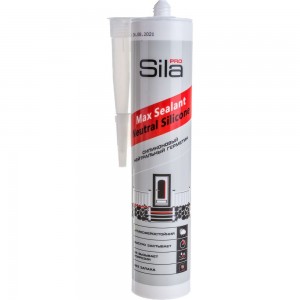 Силиконовый нейтральный герметик Sila бесцв. PRO Max Sealant Neutral Silicone 290 мл SSNECL0290