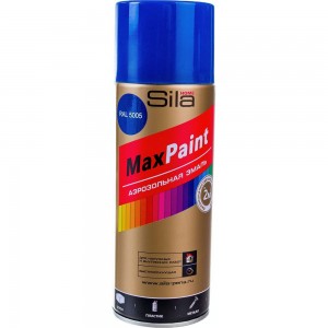 Универсальная аэрозольная эмаль Sila HOME Max Paint (синий RAL 5005; 520 мл) SILP5005