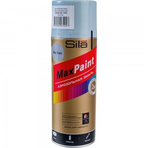 Универсальная аэрозольная эмаль Sila HOME Max Paint (серый RAL 7040; 520 мл) SILP7040