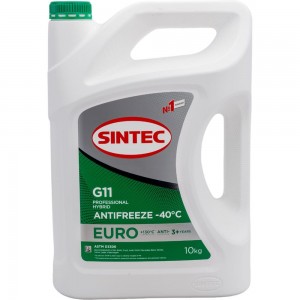 Антифриз Sintec 10 кг, EURO G11, зеленый, 800516