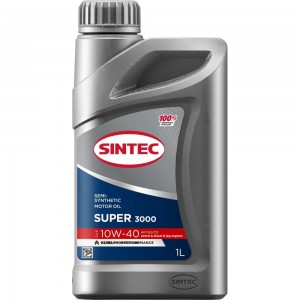 Моторное масло SINTEC SUPER3000 10W-40, SG/CD, 1 л 600239
