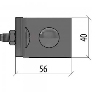 Фальцевый держатель Система КМ H50 мм для прутка Ø 5-10 мм TD MA0220 FD-H50-D5-10 TD