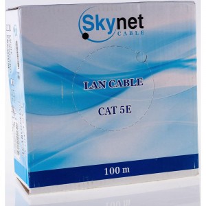Кабель SkyNet Premium UTP outdoor 4x2x0,51, медный, FLUKE TEST, кат.5e, однож., 100 м, box, черный CSP-UTP-4-CU-OUT/100