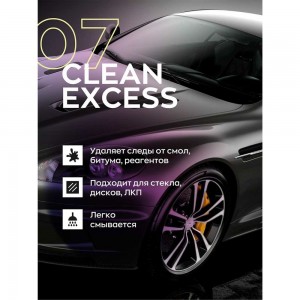 Деликатный очиститель битума и смолы Smart Open CLEAN EXCESS 07 0,5л очиститель кузова 150705