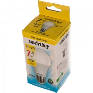 Светодиодная лампа Smartbuy LED A60-07W/3000/E27 SBL-A60-07-30K-E27-N